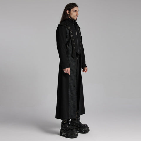 Lange Jacke mit Punk-Optik