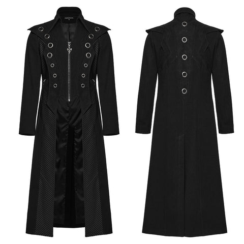 Lange Jacke mit Punk-Optik