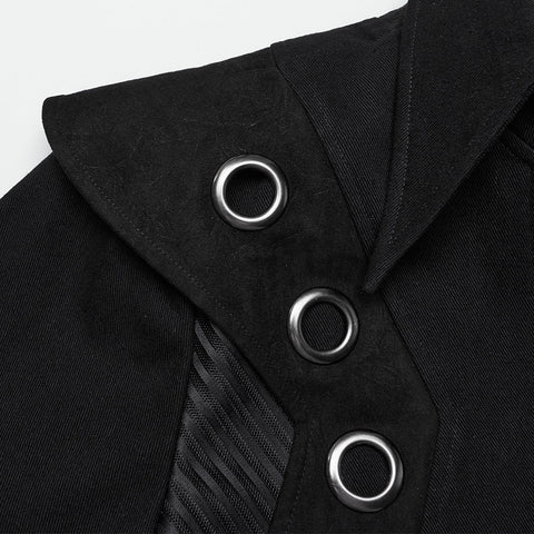 Lange Jacke mit Punk-Optik