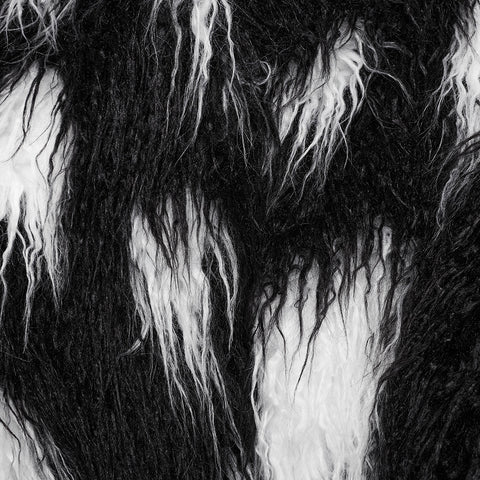 Punk-Kontrast-Kunstpelzjacke