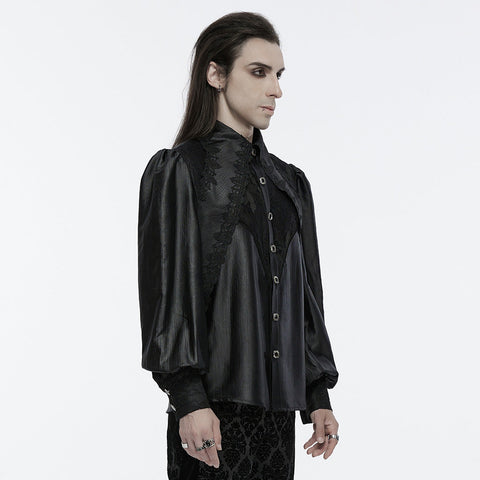 Wunderschönes Gothic-Shirt mit Lagenmuster