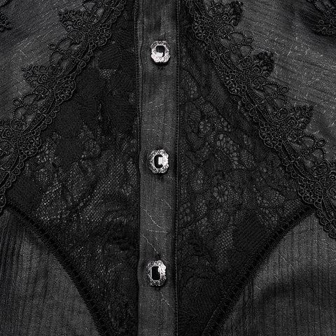 Wunderschönes Gothic-Shirt mit Lagenmuster