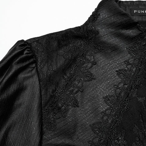 Wunderschönes Gothic-Shirt mit Lagenmuster