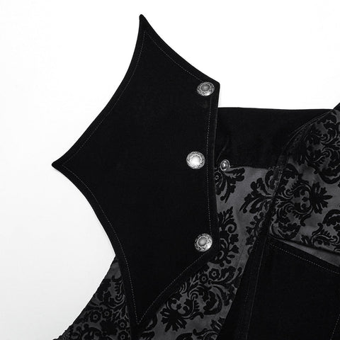 Wunderschöne Gothic-Jacke mit Stehkragen