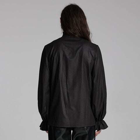 Goth Exquisites 3D-Plissee-Hemd