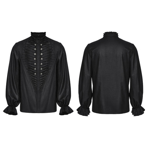 Goth Exquisites 3D-Plissee-Hemd