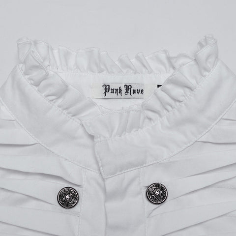 Goth Exquisites 3D-Plissee-Hemd