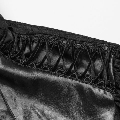 Wunderschönes Gothic-Palasthemd mit Stehkragen