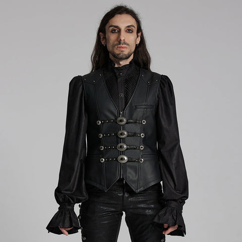 Goth Wunderschöne Lederweste