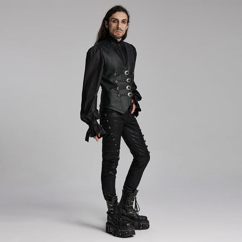 Goth Wunderschöne Lederweste
