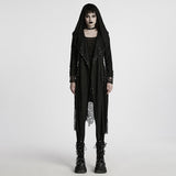 Gothic Dekadenter asymmetrischer Strickmantel