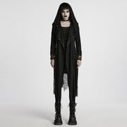 Gothic Dekadenter asymmetrischer Strickmantel