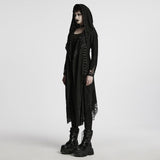 Gothic Dekadenter asymmetrischer Strickmantel