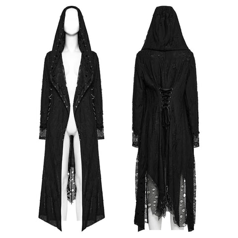 Gothic Dekadenter asymmetrischer Strickmantel