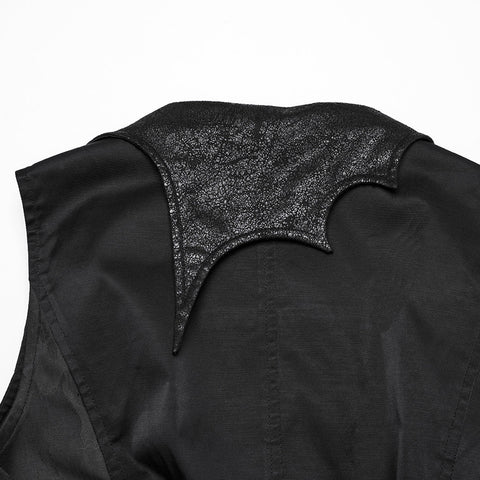 Dark Night Goth Asymmetrische Weste