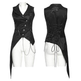 Dark Night Goth Asymmetrische Weste