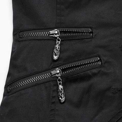 Dark Night Goth Asymmetrische Weste