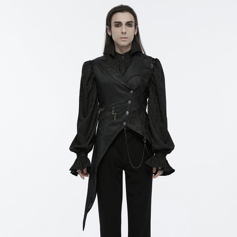 Dark Night Goth Asymmetrische Weste