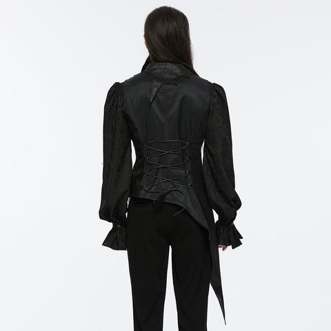 Dark Night Goth Asymmetrische Weste