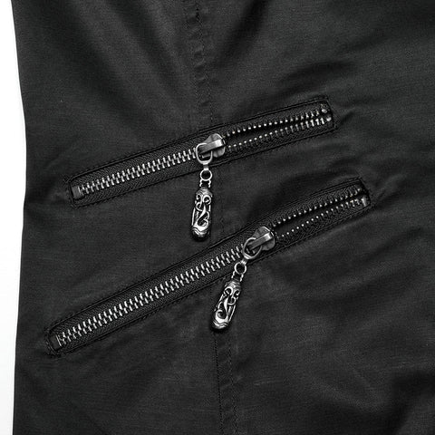 Dark Night Goth Asymmetrische Weste