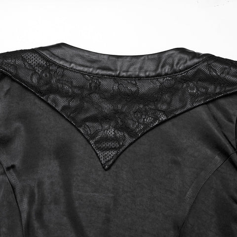 Goth asymmetrischer Revers-Kimono