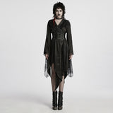 Goth asymmetrischer Revers-Kimono
