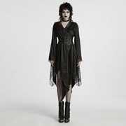 Goth asymmetrischer Revers-Kimono