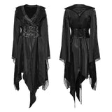 Goth asymmetrischer Revers-Kimono