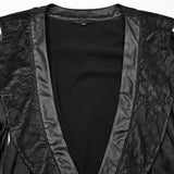 Goth asymmetrischer Revers-Kimono