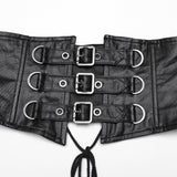 Goth asymmetrischer Revers-Kimono