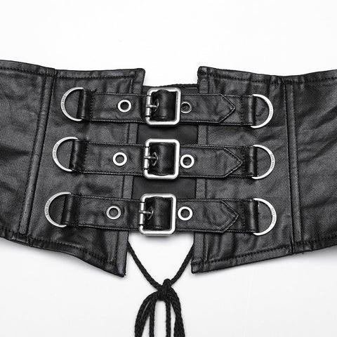 Goth asymmetrischer Revers-Kimono