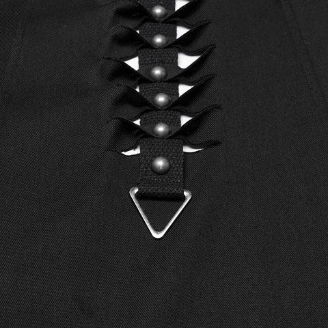 Punk-Kapuzenjacke im gewaschenen Schnitt