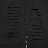 Punk-Kapuzenjacke im gewaschenen Schnitt