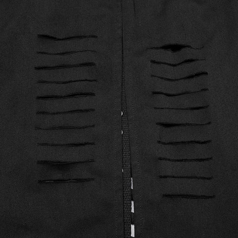 Punk-Kapuzenjacke im gewaschenen Schnitt
