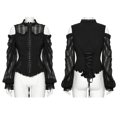 Gothic Swing-Ärmel-Shirt