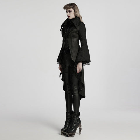 Goth Wunderschöne Palast High-Low Jacke