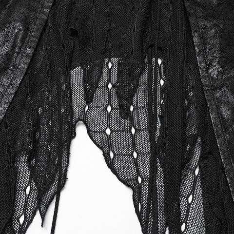 Goth Dark Alien Asymmetrische Weste