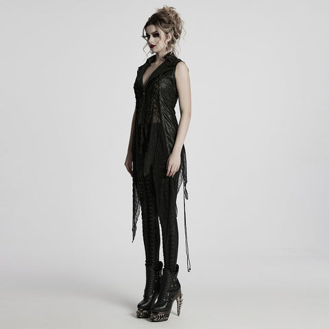 Goth Dark Alien Asymmetrische Weste