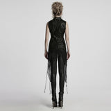 Goth Dark Alien Asymmetrische Weste