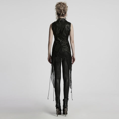 Goth Dark Alien Asymmetrische Weste