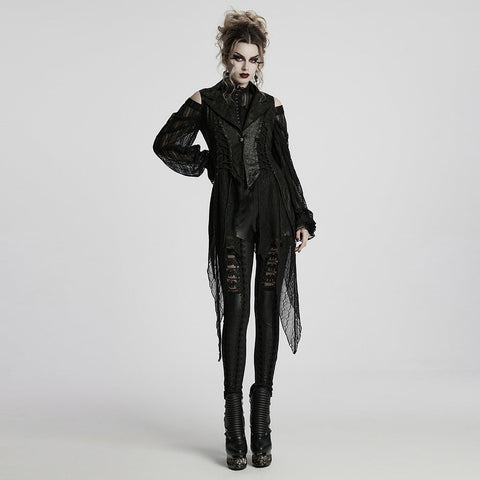 Goth Dark Alien Asymmetrische Weste