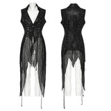 Goth Dark Alien Asymmetrische Weste