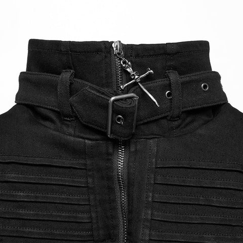 Punk-Jeansweste im ultrakurzen Schnitt
