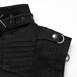 Punk-Jeansweste im ultrakurzen Schnitt
