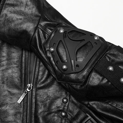 Cyberpunk-Stehkragenjacke