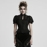 Gothic Wunderschönes Chiffonhemd
