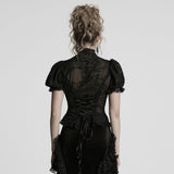 Gothic Wunderschönes Chiffonhemd