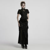 Gothic Wunderschönes Chiffonhemd