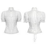 Gothic Wunderschönes Chiffonhemd