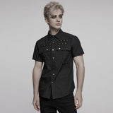 Punk-elegantes Kurzarmhemd